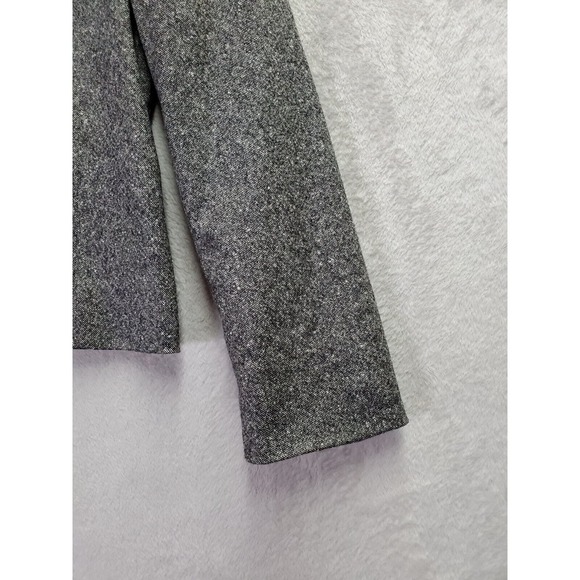 Ann Taylor Jacket Womens Size 10 Gray Wool Long Sleeve Pockets Collared Full Zip - Picture 5 of 10